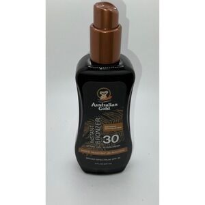Australian Gold SPF 30 Spray Gel Sunscreen with Instant Bronzer 8oz 237ml